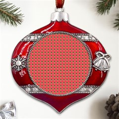 Olimedsalmn Metal Snowflake And Bell Red Ornament