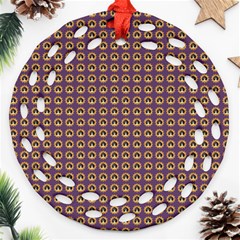 Olimedpurp Ornament (round Filigree)