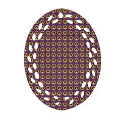 Olimedpurp Oval Filigree Ornament (two Sides) by snowwhitegirl