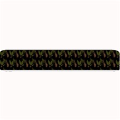 Fern Pattern 2 Black Small Bar Mat by snowwhitegirl