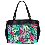 Pattern Leaves Background Nature Oversize Office Handbag (2 Sides) Front