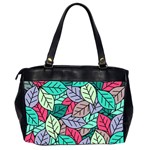 Pattern Leaves Background Nature Oversize Office Handbag (2 Sides) Back