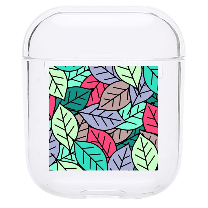 Pattern Leaves Background Nature Hard PC AirPods 1/2 Case