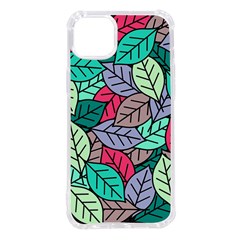 Pattern Leaves Background Nature Iphone 14 Plus Tpu Uv Print Case by Proyonanggan