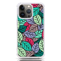 Pattern Leaves Background Nature Iphone 13 Pro Tpu Uv Print Case by Proyonanggan