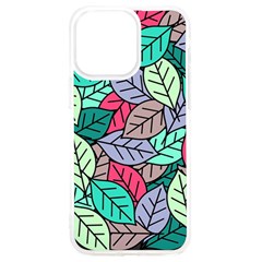 Pattern Leaves Background Nature Iphone 15 Pro Max Tpu Uv Print Case by Proyonanggan