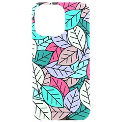 Pattern Leaves Background Nature Iphone 15 Pro Max Black Uv Print Pc Hardshell Case by Proyonanggan