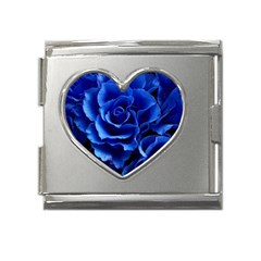 Roses Flowers Plant Romance Mega Link Heart Italian Charm (18mm)