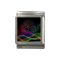 Particles Waves Line Multicoloured Italian Charm (13mm) by Proyonanggan