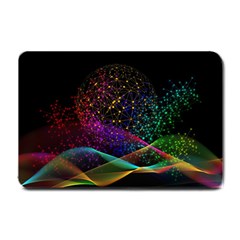 Particles Waves Line Multicoloured Small Doormat by Proyonanggan