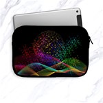 Particles Waves Line Multicoloured Apple iPad Mini Zipper Cases Front