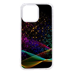 Particles Waves Line Multicoloured Iphone 14 Pro Max Tpu Uv Print Case by Proyonanggan