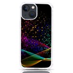 Particles Waves Line Multicoloured iPhone 13 mini TPU UV Print Case Front