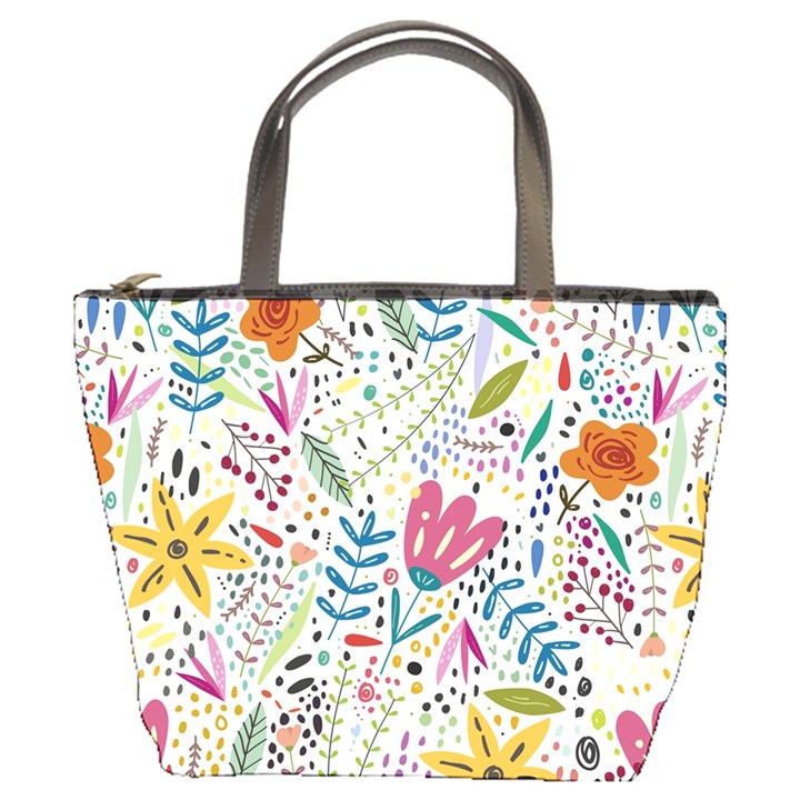 Flowers Nature Wallpaper Background Bucket Bag