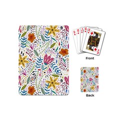 Flowers Nature Wallpaper Background Playing Cards Single Design (mini)