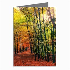 Forest Woods Autumn Nature Greeting Card by Proyonanggan