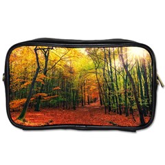 Forest Woods Autumn Nature Toiletries Bag (two Sides) by Proyonanggan