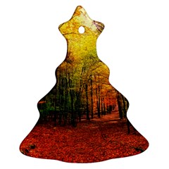 Forest Woods Autumn Nature Ornament (christmas Tree) 