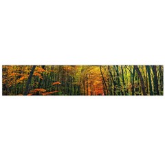 Forest Woods Autumn Nature Large Premium Plush Fleece Scarf 