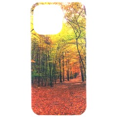 Forest Woods Autumn Nature Iphone 15 Pro Max Black Uv Print Pc Hardshell Case by Proyonanggan