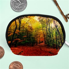 Forest Woods Autumn Nature Accessory Pouch (medium) by Proyonanggan