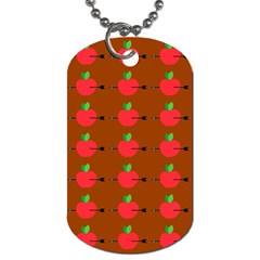 Apple Arrow Pattern Design Drawing Dog Tag (one Side) by Proyonanggan