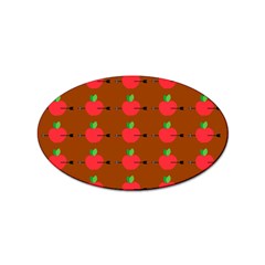 Apple Arrow Pattern Design Drawing Sticker Oval (100 Pack) by Proyonanggan