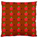 Apple Arrow Pattern Design Drawing Large Cushion Case (Two Sides) Back