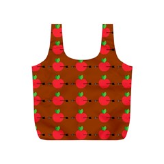 Apple Arrow Pattern Design Drawing Full Print Recycle Bag (s) by Proyonanggan