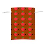 Apple Arrow Pattern Design Drawing Lightweight Drawstring Pouch (L) Back