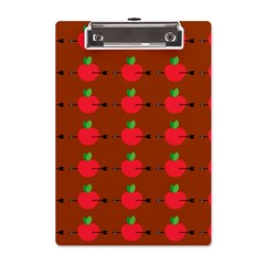 Apple Arrow Pattern Design Drawing A5 Acrylic Clipboard by Proyonanggan