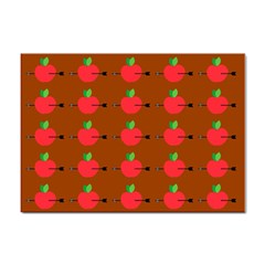 Apple Arrow Pattern Design Drawing Sticker A4 (10 Pack) by Proyonanggan