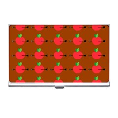 Apple Arrow Pattern Design Drawing Business Card Holder by Proyonanggan