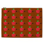 Apple Arrow Pattern Design Drawing Cosmetic Bag (XXL) Front