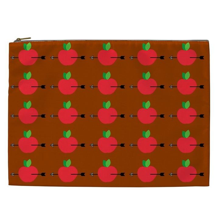 Apple Arrow Pattern Design Drawing Cosmetic Bag (XXL)