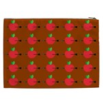 Apple Arrow Pattern Design Drawing Cosmetic Bag (XXL) Back