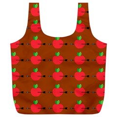 Apple Arrow Pattern Design Drawing Full Print Recycle Bag (xl) by Proyonanggan