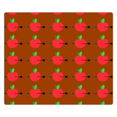 Apple Arrow Pattern Design Drawing Two Sides Premium Plush Fleece Blanket (kids Size) by Proyonanggan