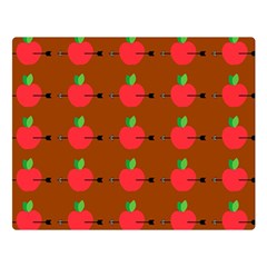 Apple Arrow Pattern Design Drawing Two Sides Premium Plush Fleece Blanket (large) by Proyonanggan