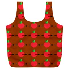 Apple Arrow Pattern Design Drawing Full Print Recycle Bag (xxl) by Proyonanggan