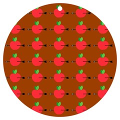 Apple Arrow Pattern Design Drawing Uv Print Acrylic Ornament Round by Proyonanggan