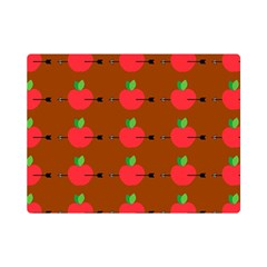 Apple Arrow Pattern Design Drawing Premium Plush Fleece Blanket (mini) by Proyonanggan