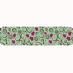 Swirls Foliage Leaves Green Large Bar Mat by Proyonanggan