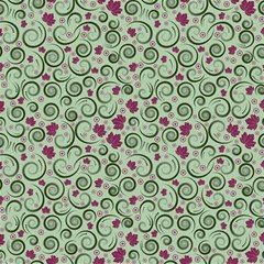 Swirls Foliage Leaves Green Play Mat (square) by Proyonanggan