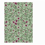 Swirls Foliage Leaves Green Large Garden Flag (Two Sides) Front