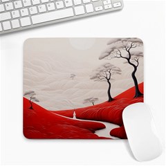 Trees Forest Path Large Mousepad by Proyonanggan