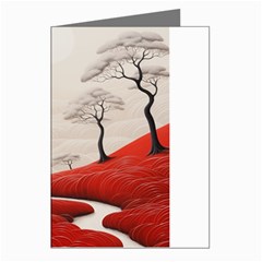 Trees Forest Path Greeting Cards (pkg Of 8)