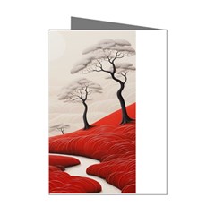 Trees Forest Path Mini Greeting Cards (pkg Of 8)