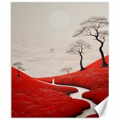 Trees Forest Path Canvas 8  X 10  by Proyonanggan