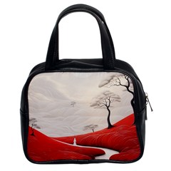 Trees Forest Path Classic Handbag (two Sides) by Proyonanggan